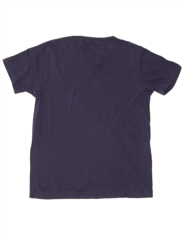 Lyle & Scott Herre T-shirt Top Stor marineblå bomuld