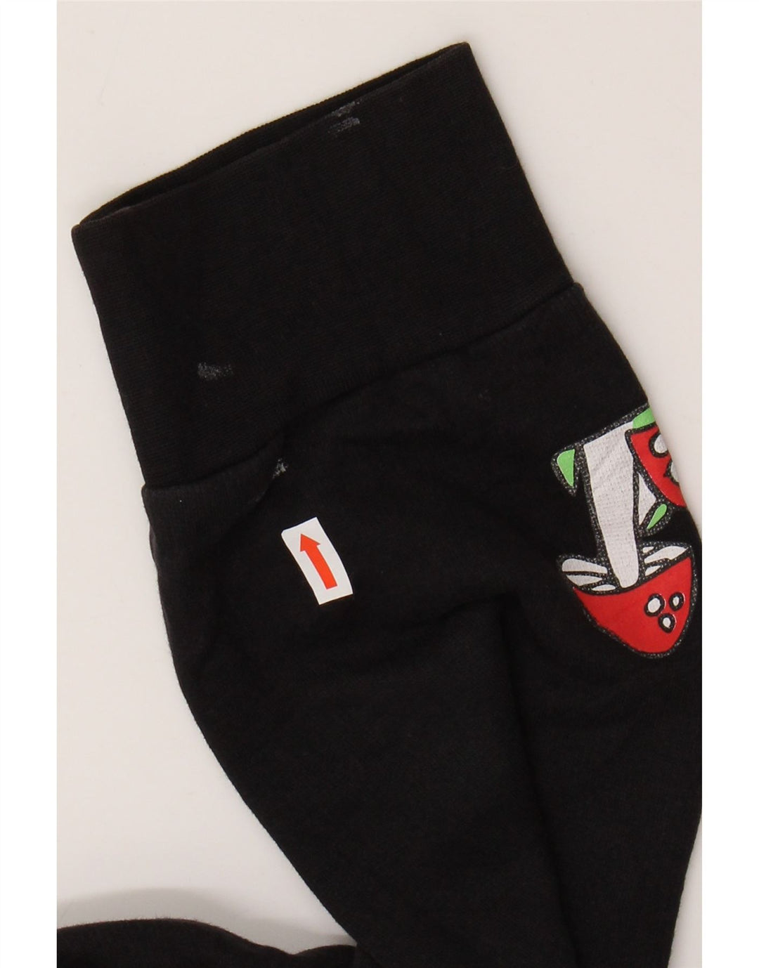 LEVI'S Grafisk Sweatshirt Jumper til kvinder UK 10 Lille sort blomstret bomuld