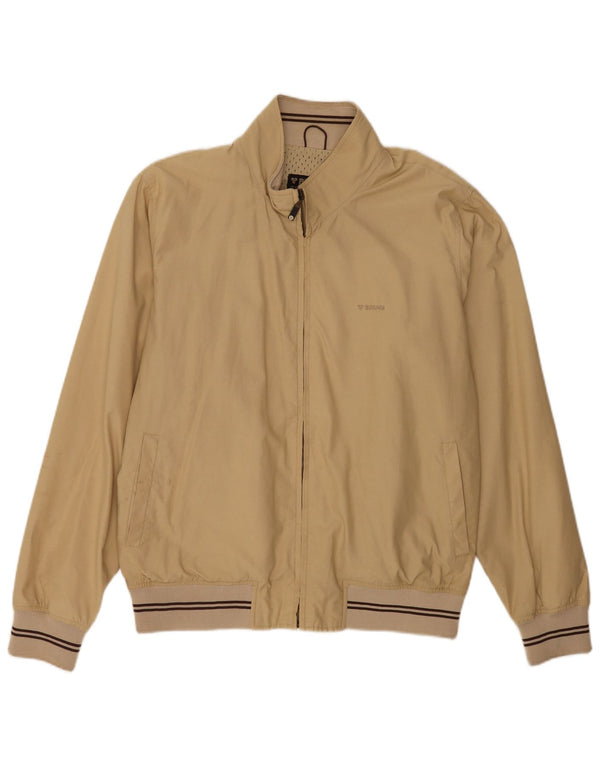 Brugi Herre Bomber Jacket UK 42 XL Beige Bomuld