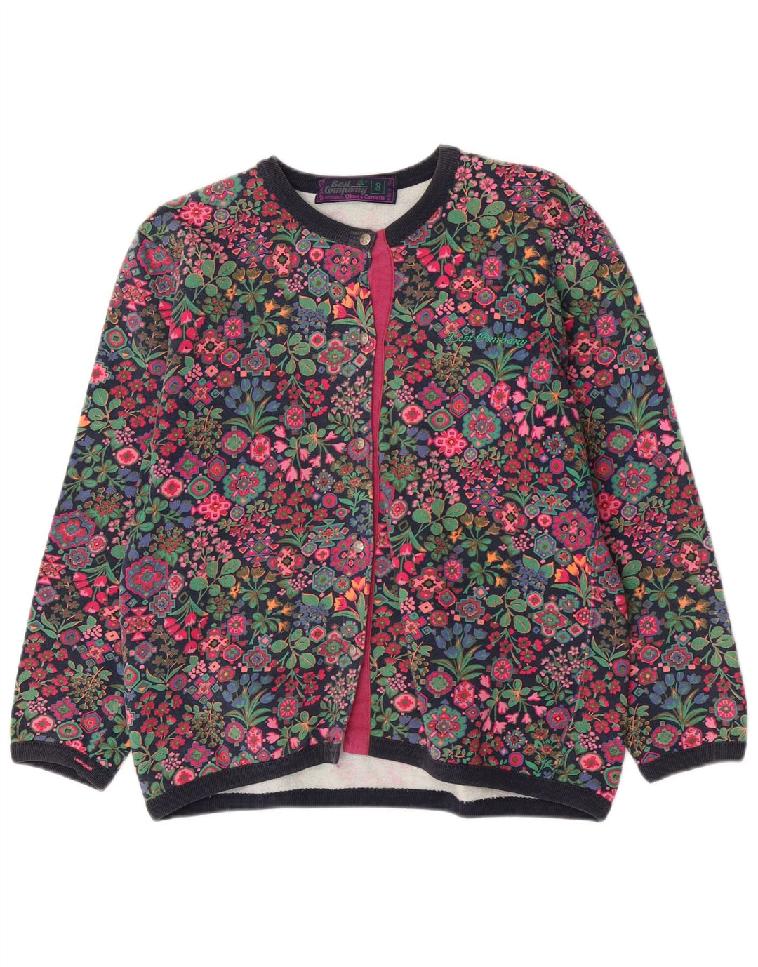 Best Company Dame Cardigan Sweater US 8 Medium Multicolored