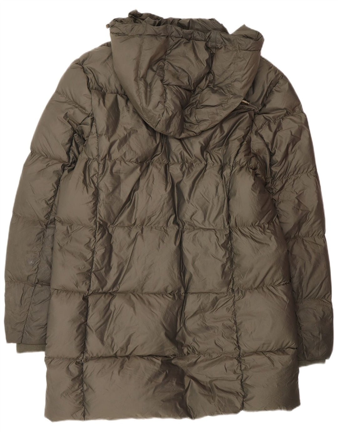 Jack Wills Dame Hætte Polstret Frakke UK 14 Stor Khaki Polyester