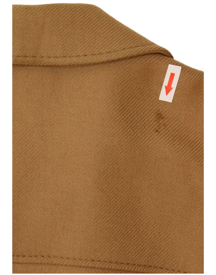 Vintage Bomber Jacket UK 38 Medium Beige Argyle/Diamond Wool