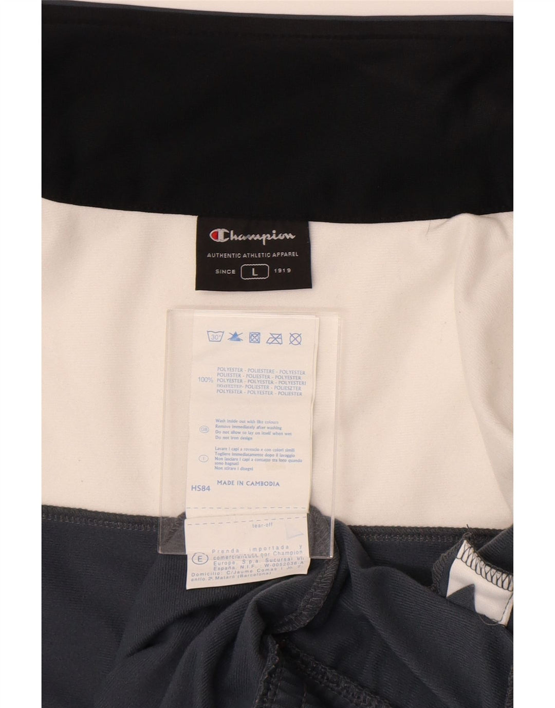 Champion Herre træningsdragt Topjakke Stor marineblå Colourblock Polyester