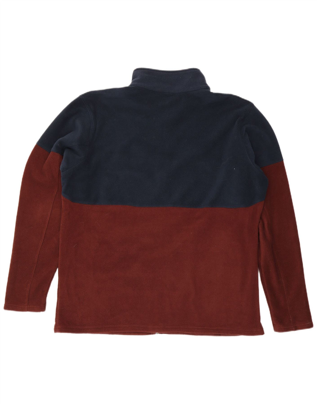 Columbia Herre fleecejakke UK 44 2XL Maroon Colourblock Polyester