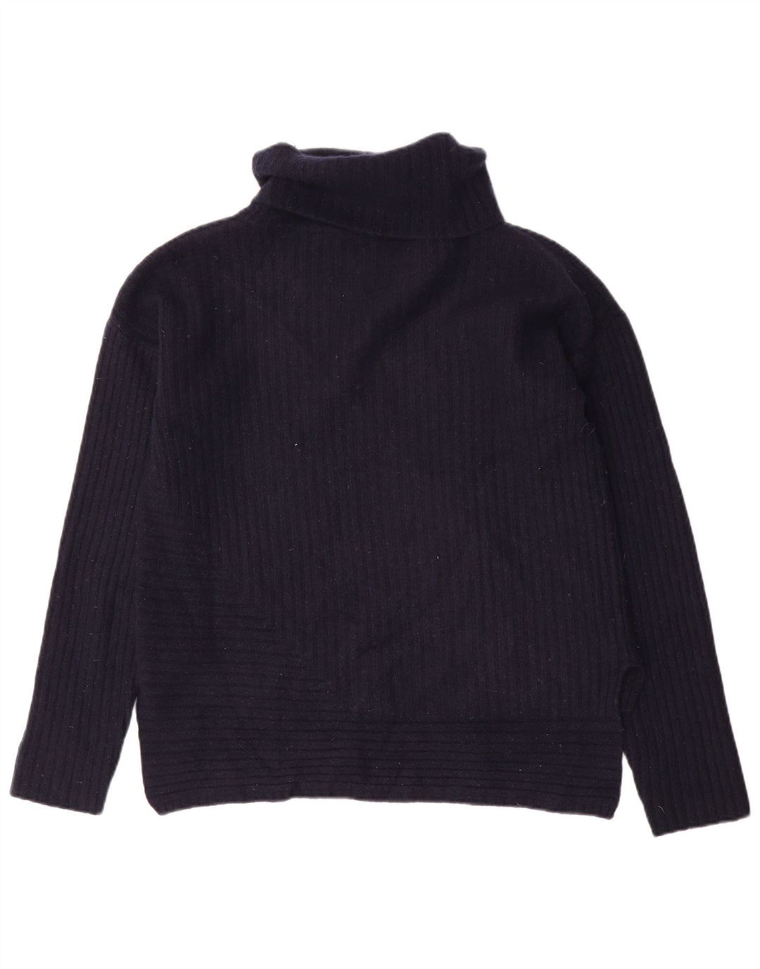 Harmont & Blaine Dame Rullehals Jumper Sweater UK 16 Large Navy Blue Wool