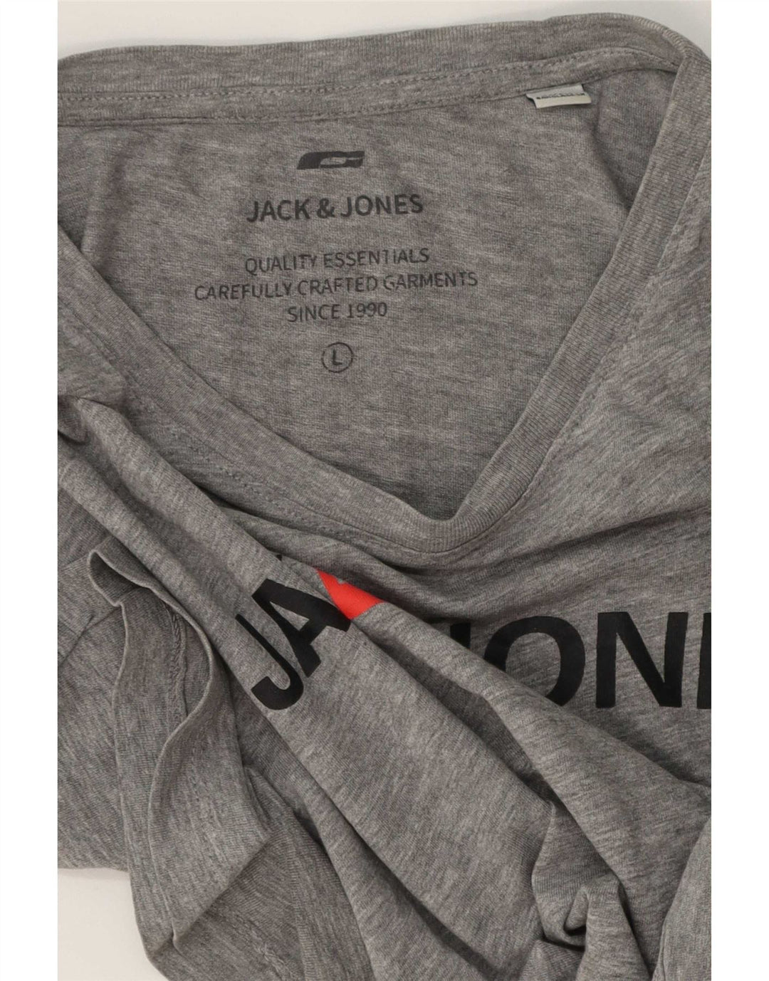 Jack & Jones Herre grafisk T-shirt Top Stor Grå