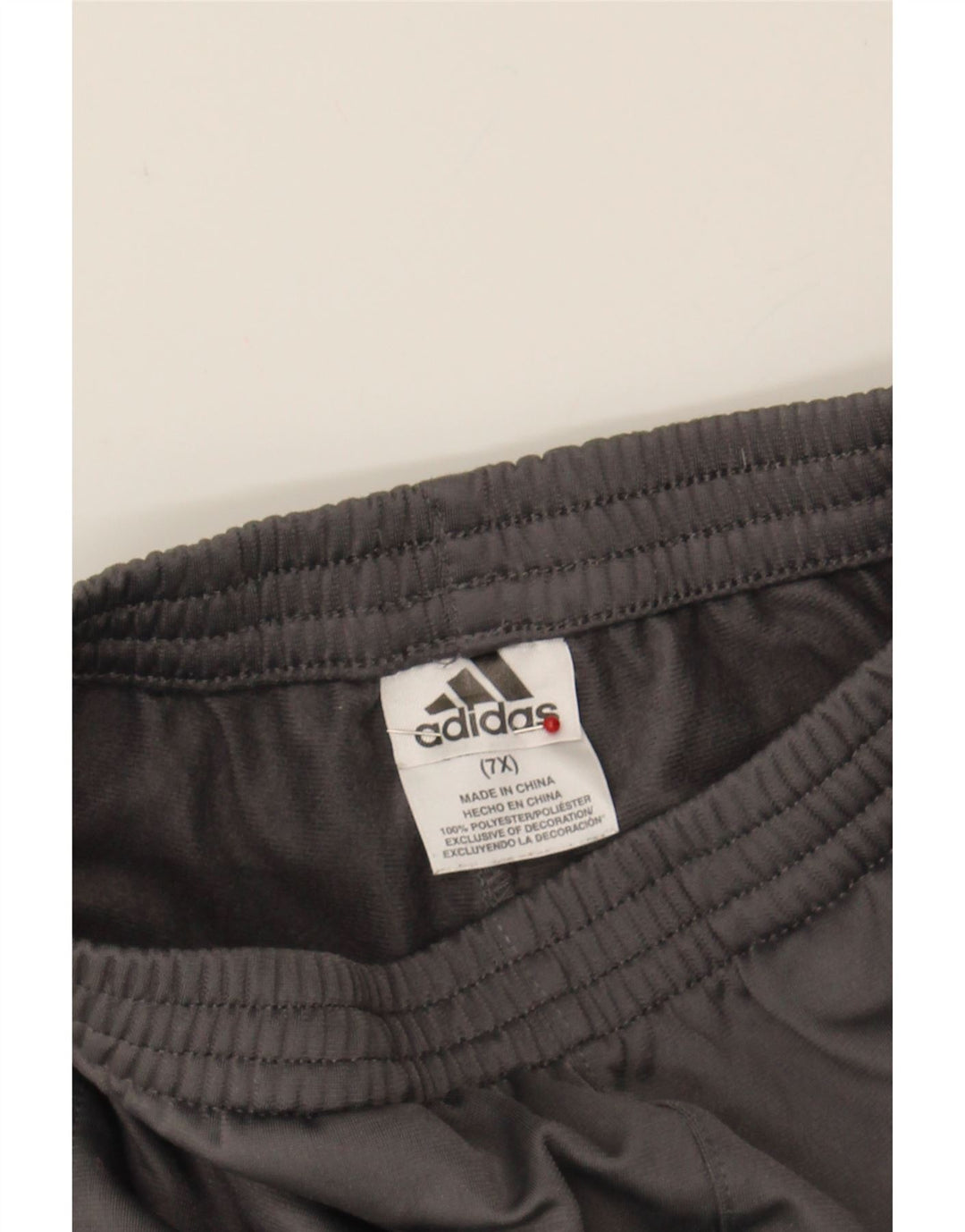 ADIDAS Boys Tracksuit Trousers 6-7 Years Grey Polyester Vintage Adidas and Second-Hand Adidas from Messina Hembry 