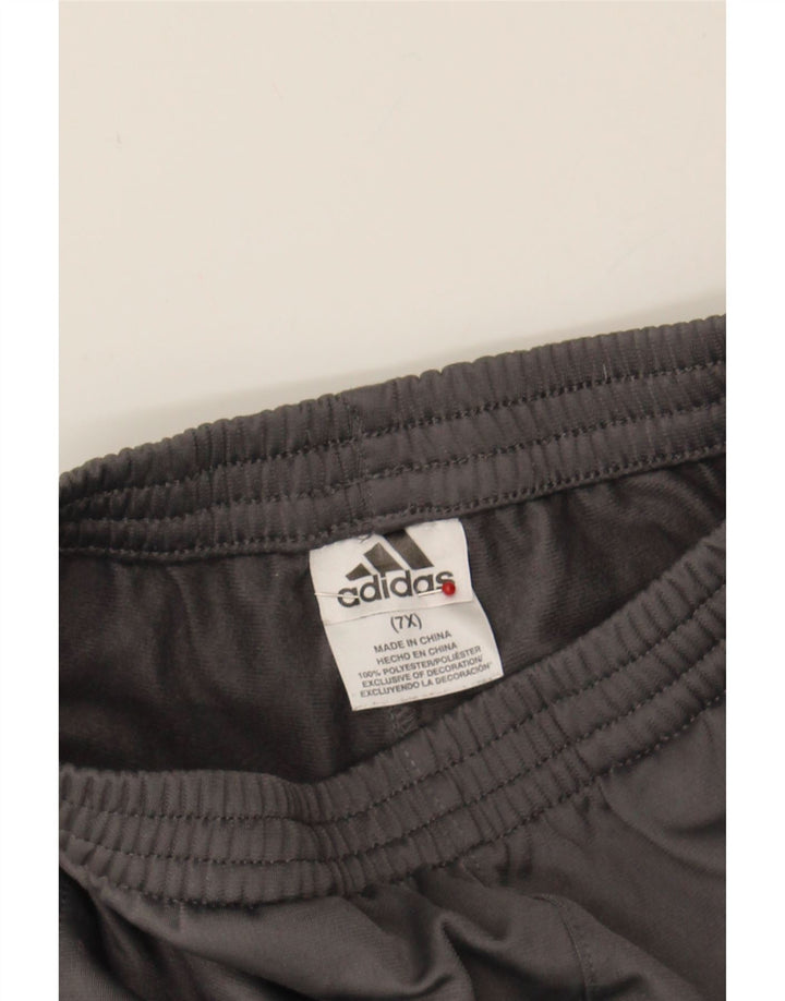 ADIDAS Boys Tracksuit Trousers 6-7 Years Grey Polyester Vintage Adidas and Second-Hand Adidas from Messina Hembry 