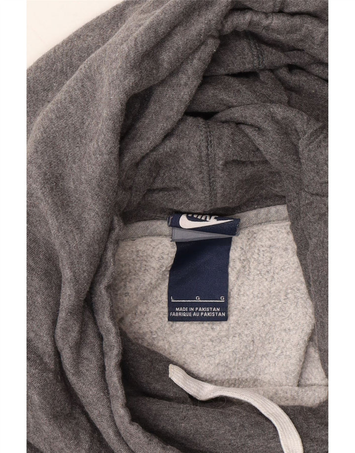 NIKE Womens Hoodie Jumper UK 16 Large Grey Cotton Vintage Nike and Second-Hand Nike from Messina Hembry 