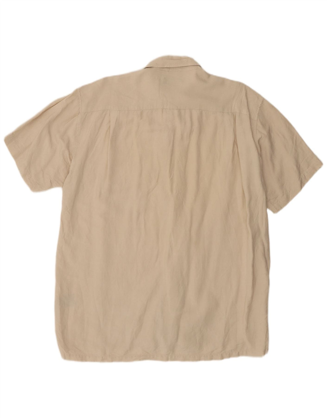 Nautica Kortærmet Herreskjorte Stor Beige Linned