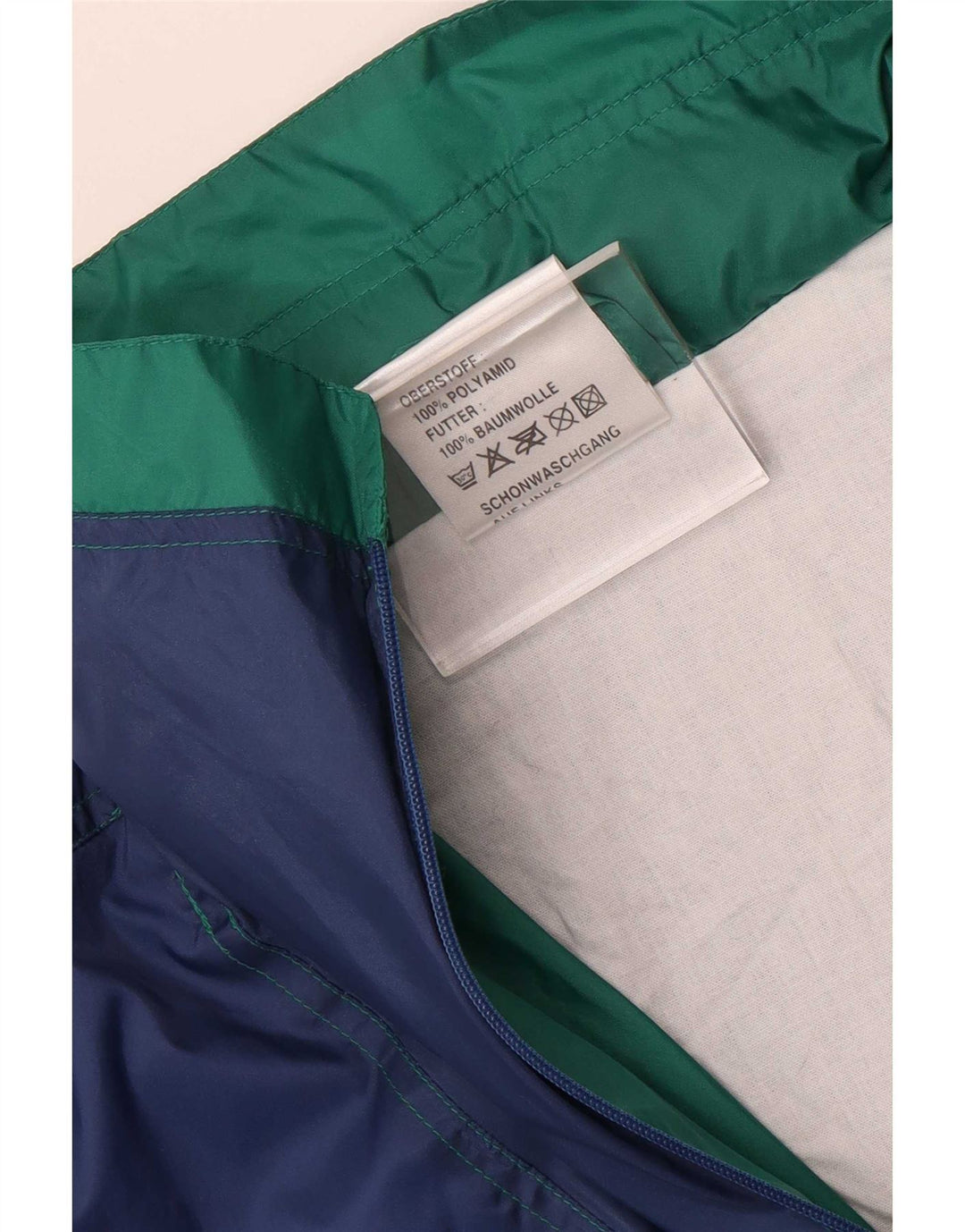 Marcel Clair Herre Loose Fit Regnjakke med hætte EU 46 Small Blue Colourblock