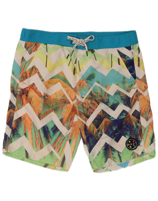 Maui Maui Svømmeshorts til kvinder UK 14 Medium Multicolored Chevron