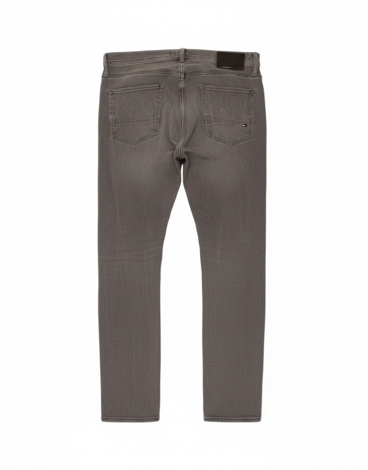 Tommy Hilfiger Herre Bleecker Slim Jeans W32 L32 Grå Bomuld