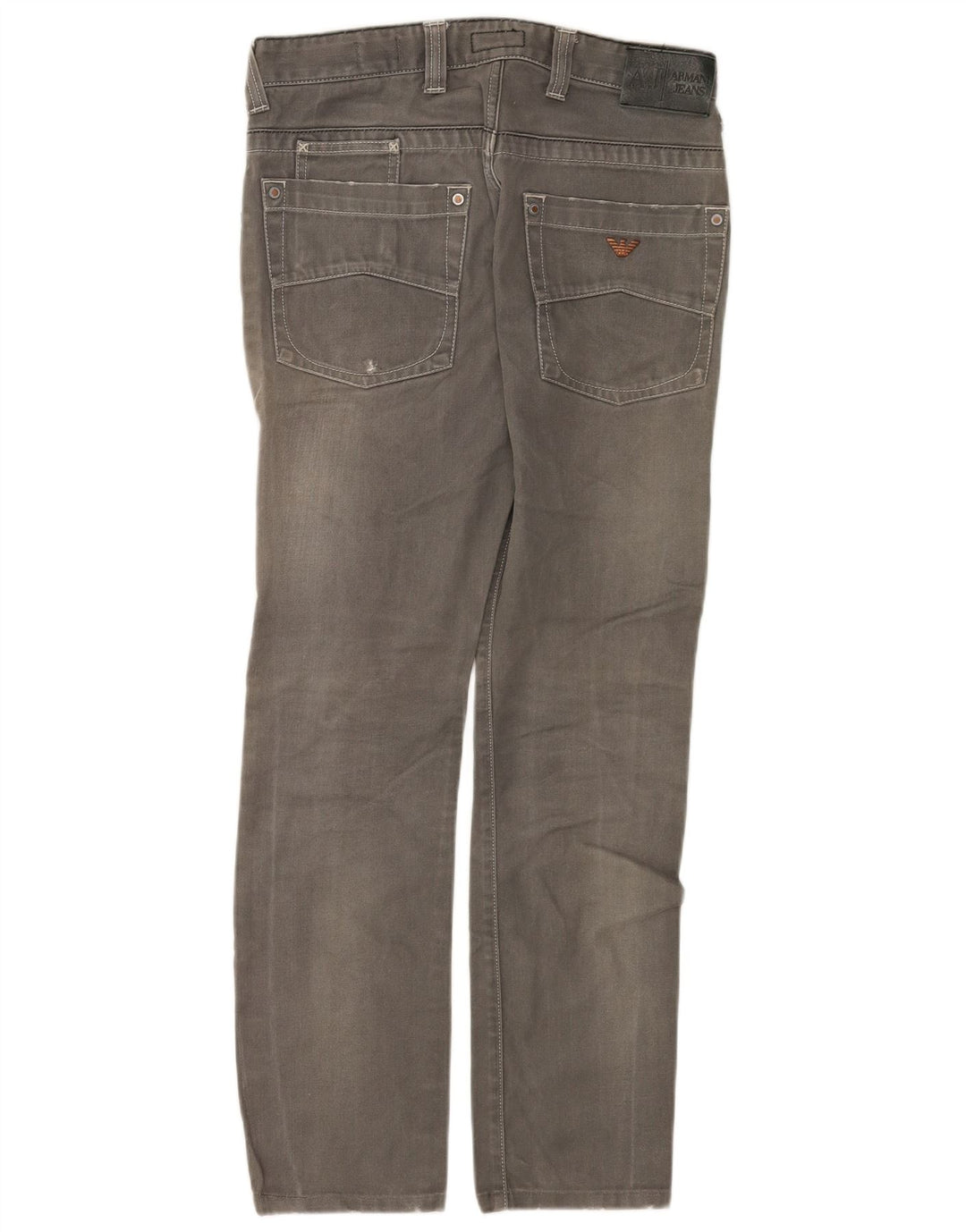 ARMANI Slim Jeans til mænd W32 L30 Grå bomuld