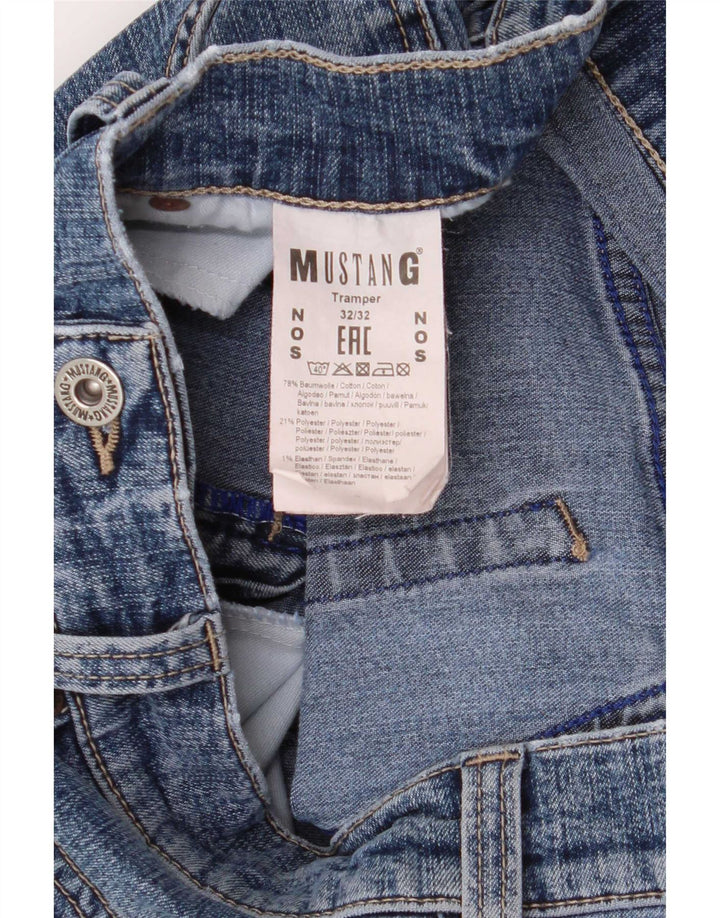Mustang Herre Tramper Slim Jeans W32 L32 Blå Bomuld