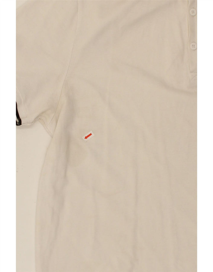 PUMA Mens Polo Shirt XL Off White Cotton Vintage Puma and Second-Hand Puma from Messina Hembry 