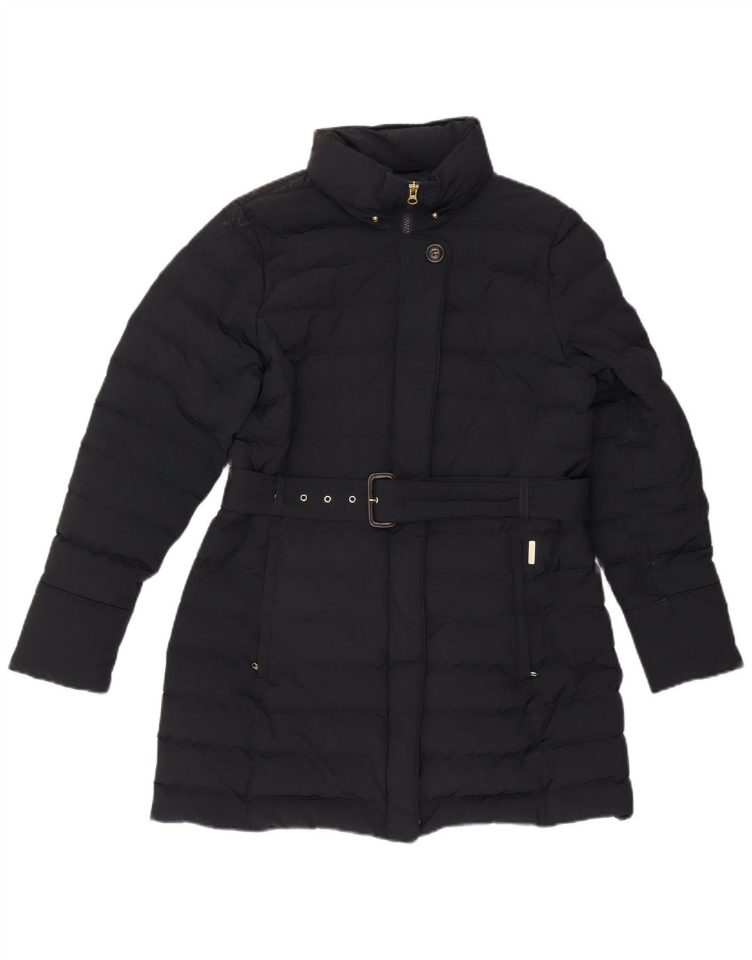 Woolrich Womens Polstret Frakke UK 16 Large Navy Blue Polyester