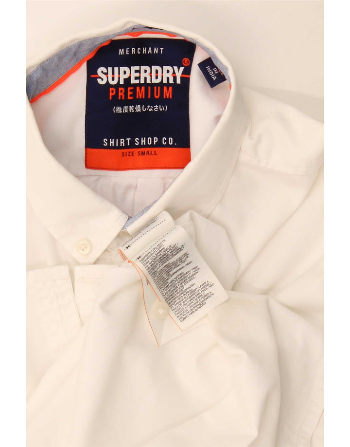Superdry herreskjorte lille hvid bomuld