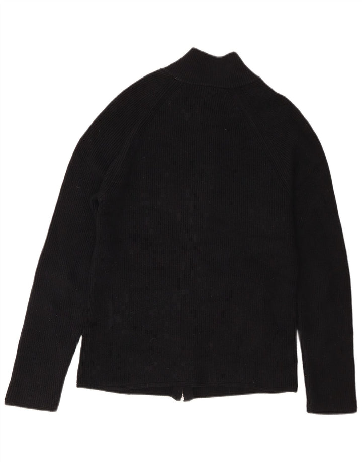 Reiss herre cardigan sweater lille sort bomuld
