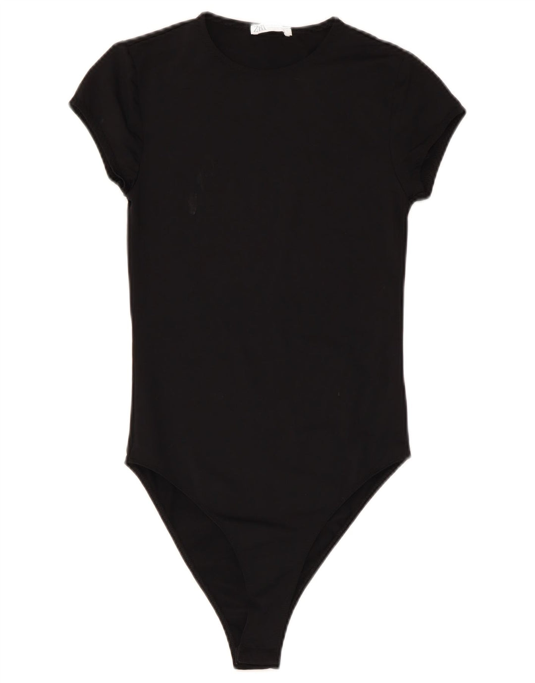 Zara Womens Bodysuit UK 8 Small Black Polyamide