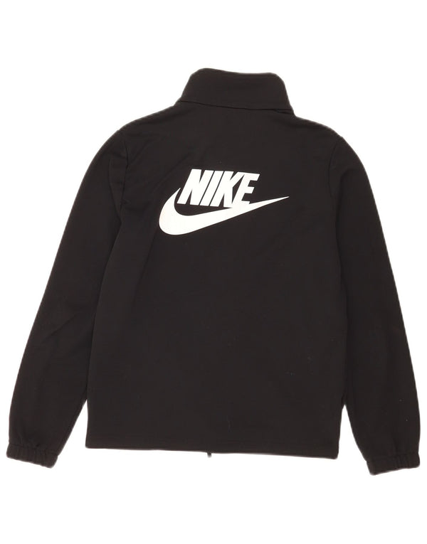Nike drenge grafisk træningsdragt topjakke 10-11 år medium sort polyester