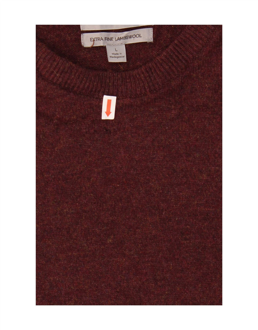 Marks & Spencer Herre sweater med rund hals, stor Bourgogne uld
