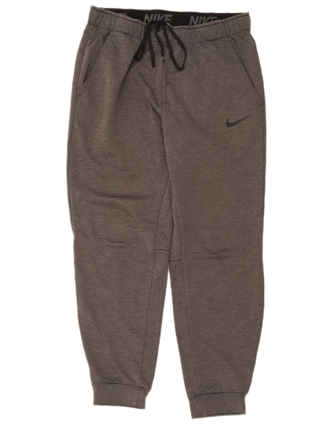 Nike Herre Dri Fit Standard træningsdragt Bukser Joggers Large Grå Polyester