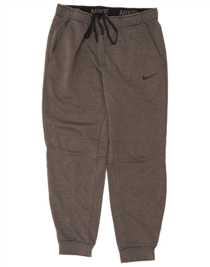 Nike Herre Dri Fit Standard træningsdragt Bukser Joggers Large Grå Polyester