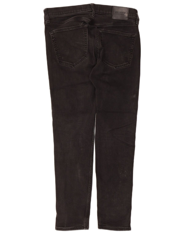 Hollister Skinny Jeans til mænd W32 L30 sort bomuld