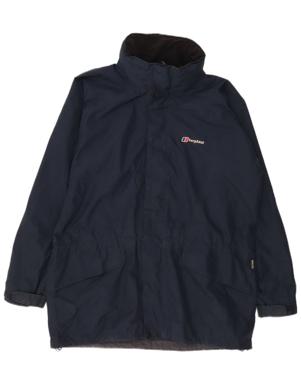 Berghaus Mens Windbreaker Jacket UK 42 XL Navy Blue Nylon