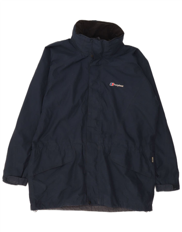 Berghaus Herre Windbreaker Jacket UK 42 XL Navy Blue Nylon