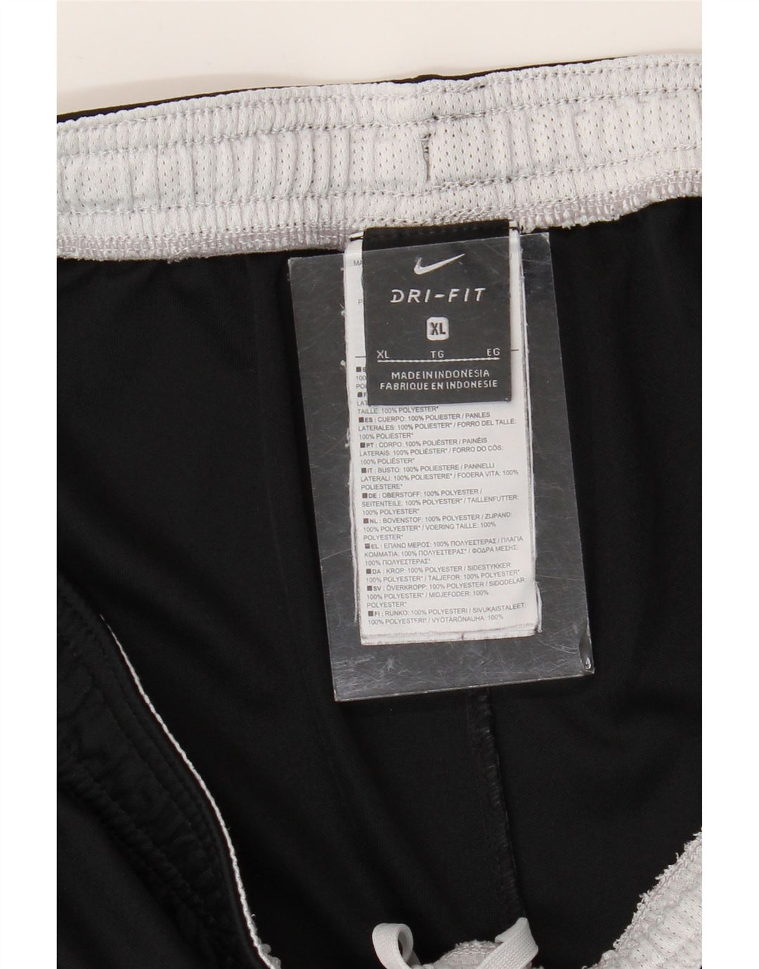 NIKE Herre Dri Fit Sportshorts XL Sort Colourblock Polyester