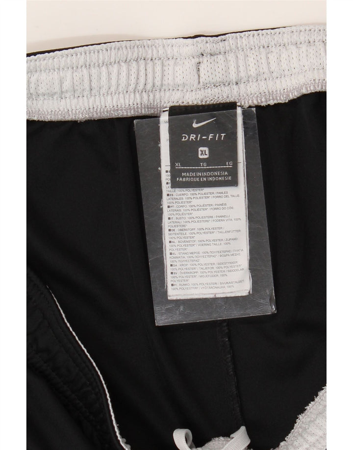 NIKE Herre Dri Fit Sportshorts XL Sort Colourblock Polyester
