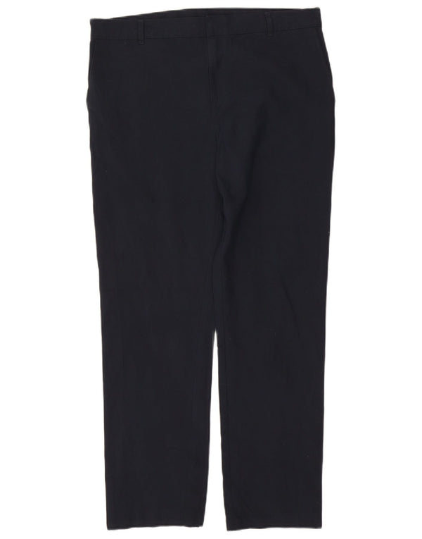 Marks & Spencer Straight Chino-bukser til mænd W34 L29 Marineblå