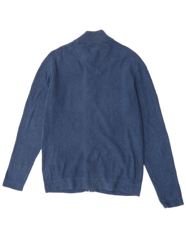 Massimo Dutti Herre Cardigan Sweater XL Marineblå Bomuld