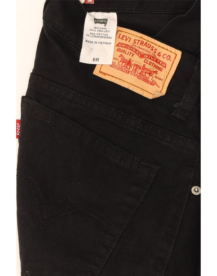 LEVI'S Womens Slim Tapered Jeans US 8 Medium W30 L32 Black Cotton Vintage Levi's and Second-Hand Levi's from Messina Hembry 
