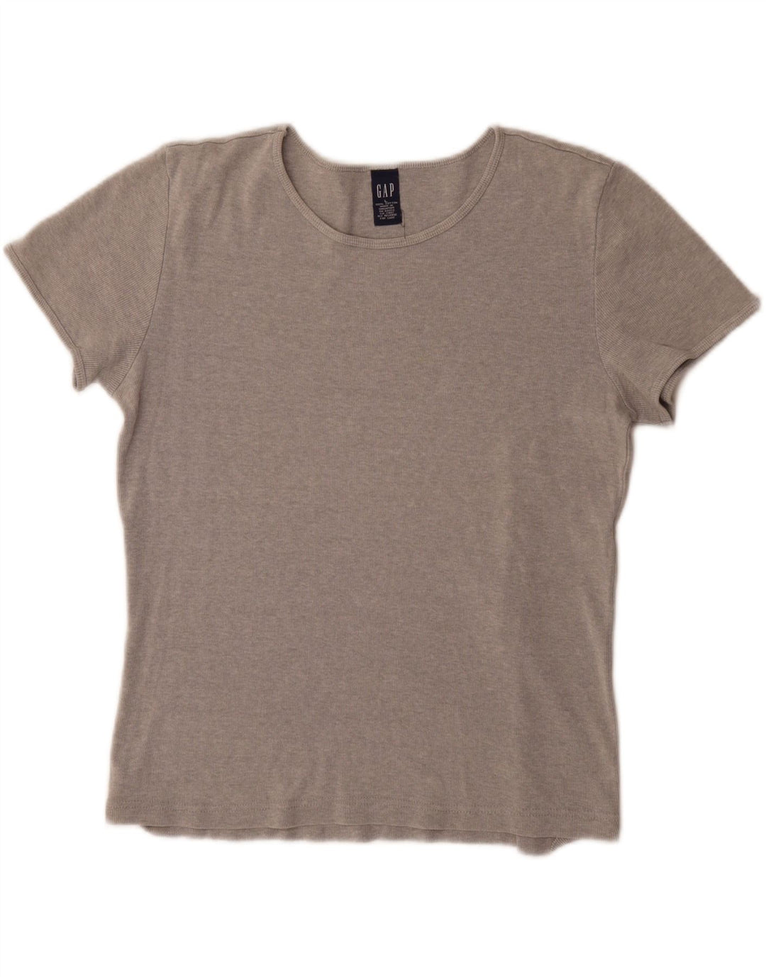 Gap Dame T-Shirt Top UK 16 Stor Grå Bomuld
