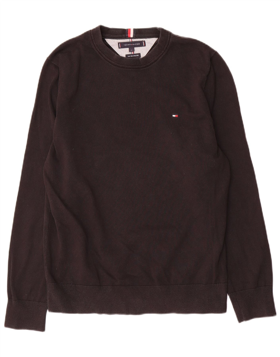 Tommy Hilfiger Herre Crew Neck Jumper Sweater Medium Sort