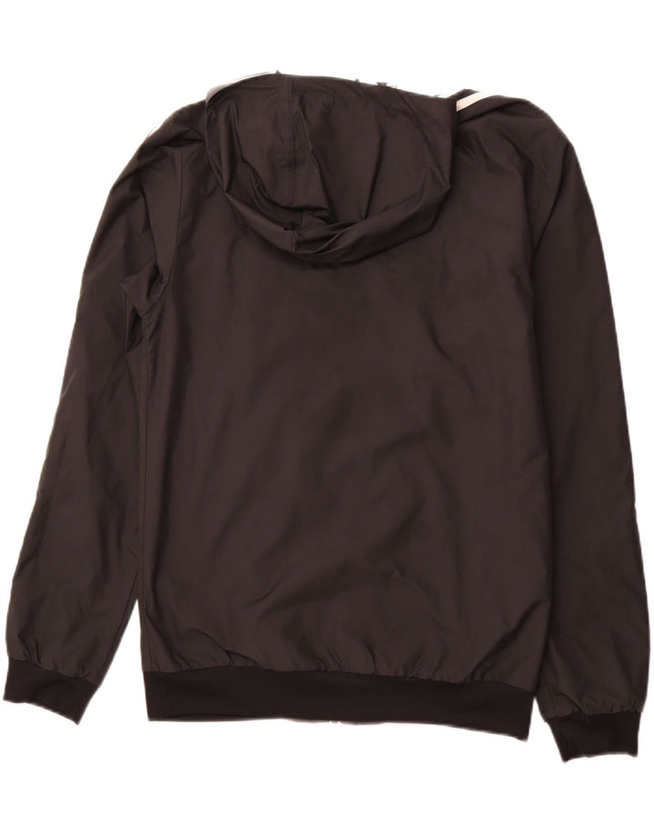 ADIDAS Vendbar jakke med hætte til mænd UK 36 Lille grå polyester