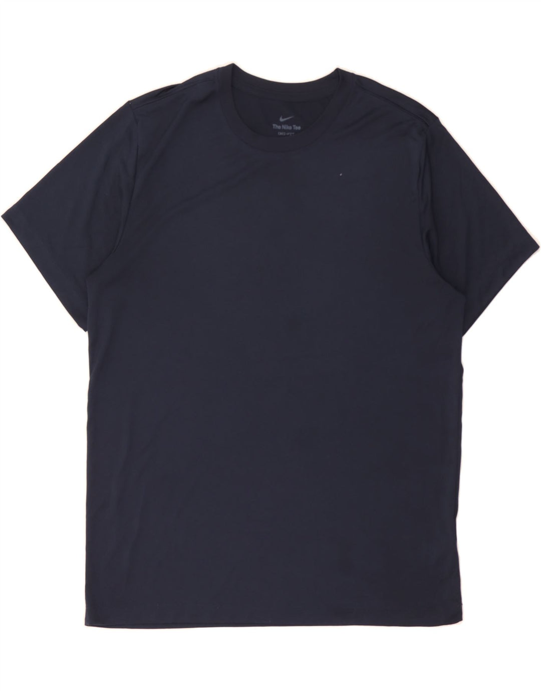 NIKE Mens Dri Fit T-Shirt Top Large Navy Blue Polyester Vintage Nike and Second-Hand Nike from Messina Hembry 