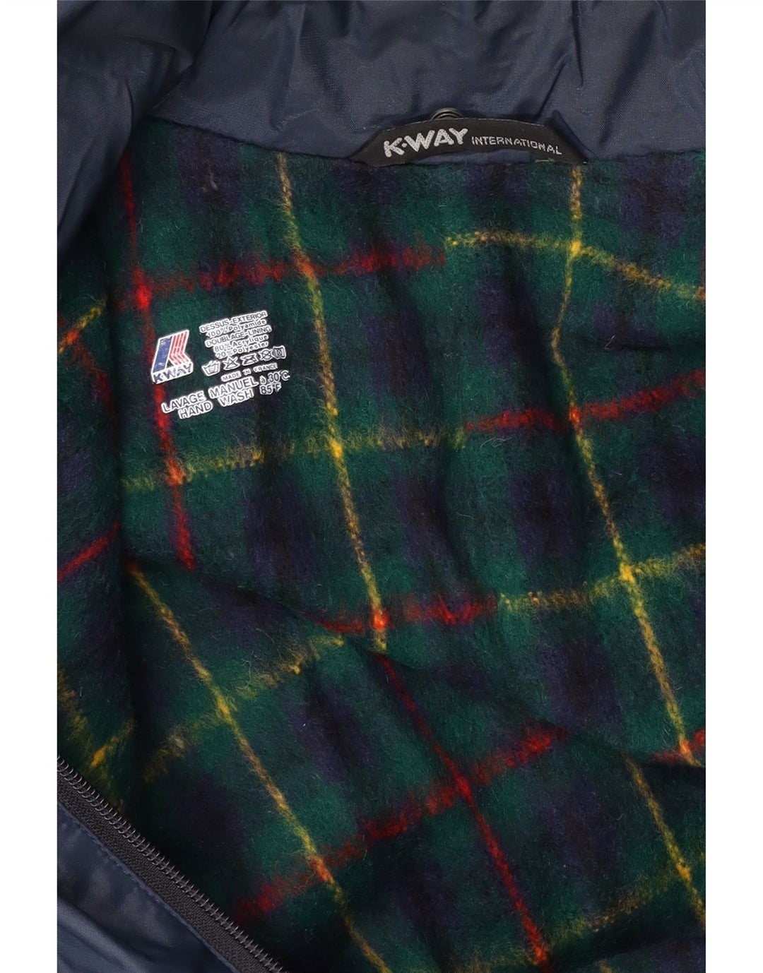 K-Way Herre Windbreaker Jacket UK 40 Large Navy Blue
