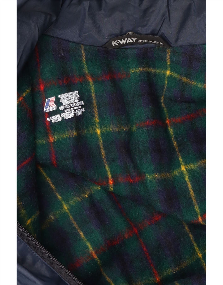 K-Way Herre Windbreaker Jacket UK 40 Large Navy Blue