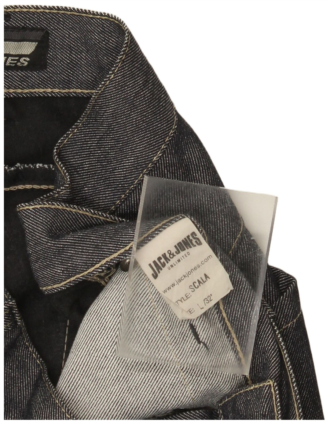 Jack & Jones Straight Jeans til mænd W34 L32 Blå Bomuld