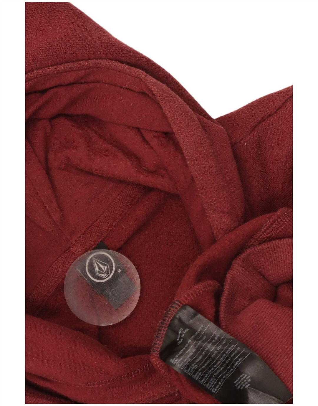 Volcom Herre grafisk hættetrøje Jumper Medium rødbrun bomuld