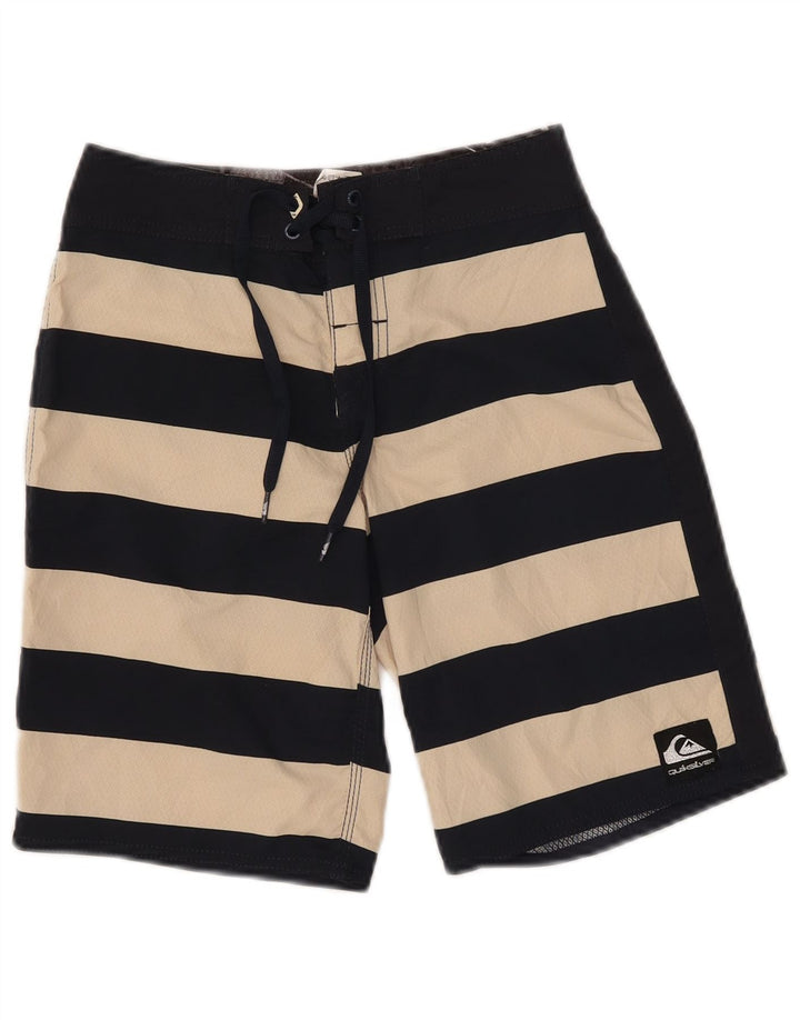 Quiksilver drenge svømmeshorts 9-10 år marineblå stribet polyester