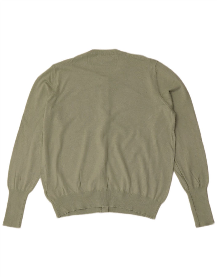 Marks & Spencer Dame Cardigan Sweater UK 14 Medium Green Viscose
