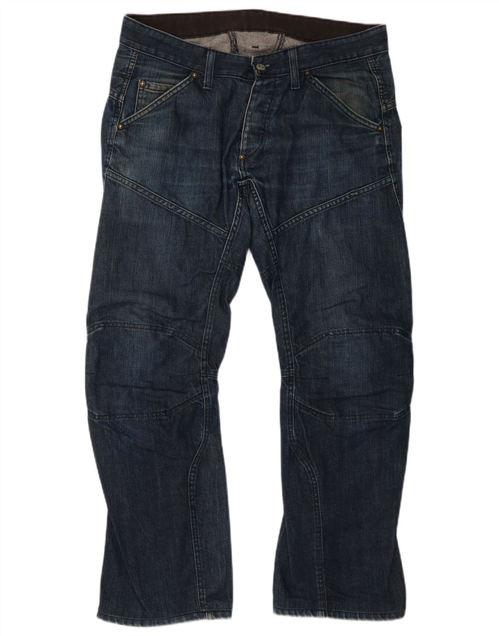 G-Star Straight Jeans til mænd W34 L29 Marineblå Bomuld