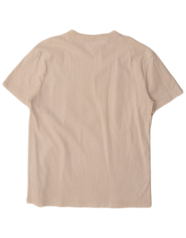 Tommy Hilfiger Herre Grafisk T-Shirt Top Stor Hvid Bomuld