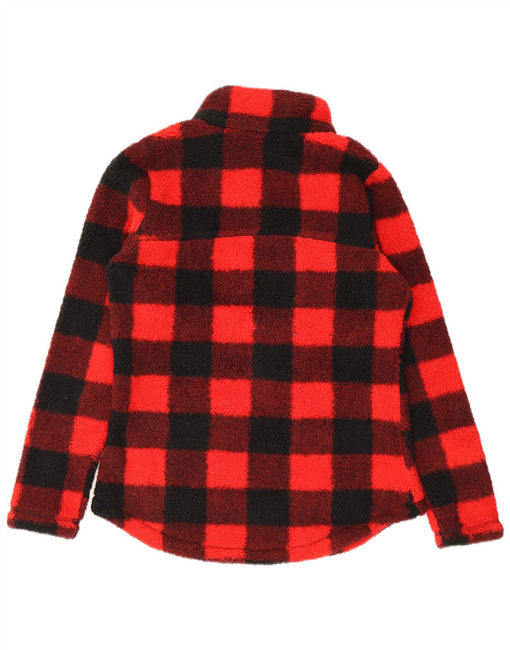 Columbia Dame Fleecejakke UK 14 Medium Rød Gingham Polyester