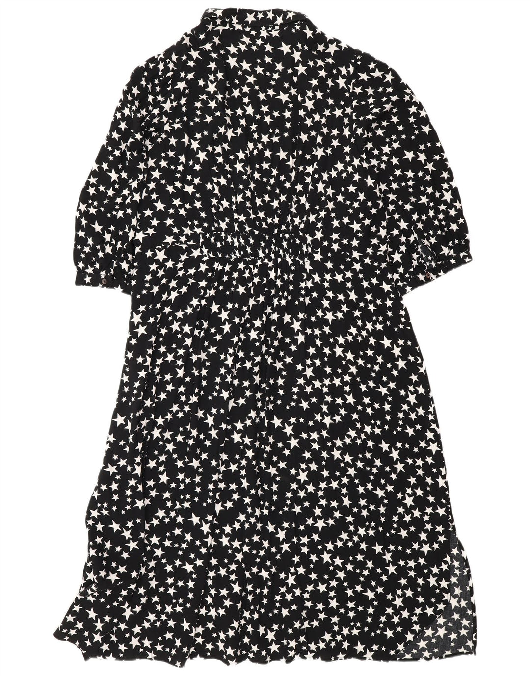 Marks & Spencer Kvinders abstrakt mønster Maxikjole UK 18 XL Sort